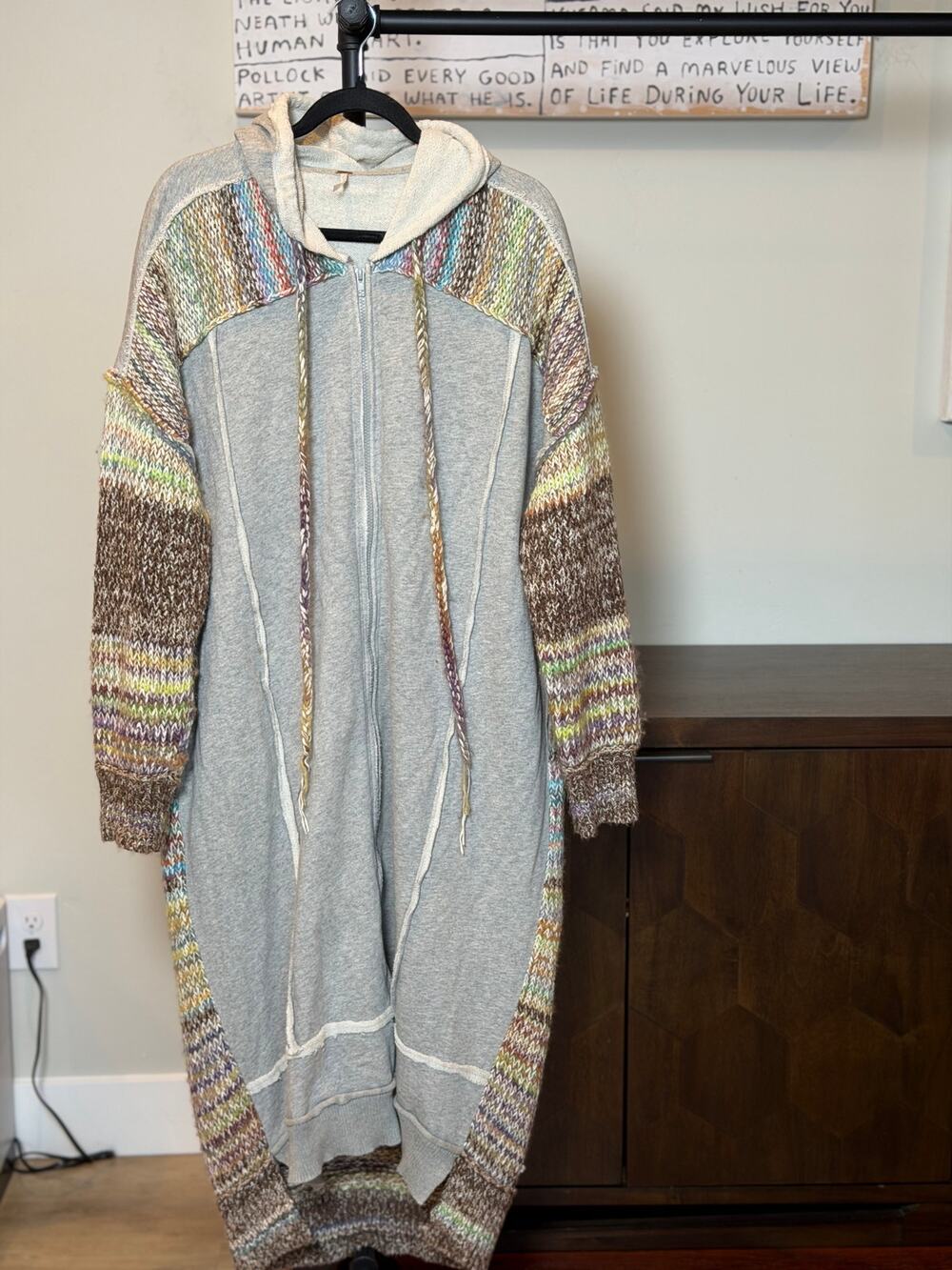 Free People Smiles Cardi Rainbow Combo